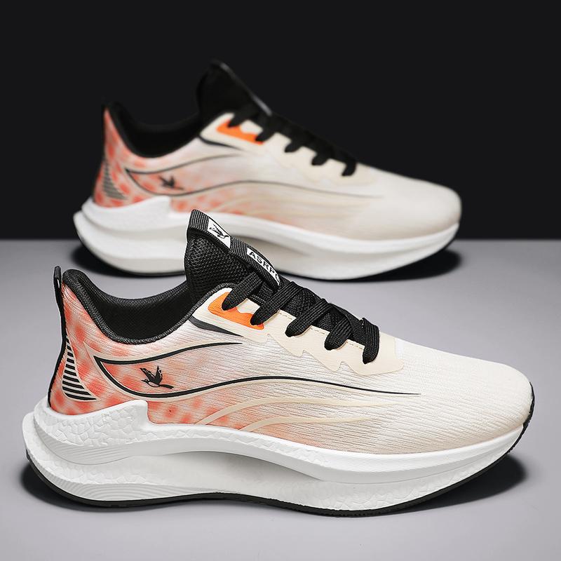 Модная мужская дышащая сетчатая спортивная обувь Летняя нескользящая обувь с мягкой подошвой для улицы Повседневная обувь для бега Студенческие легкие кроссовки Обувь для ходьбы