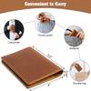 Durable Cowhide Retro Boarding Pass Passport Cover Handmade Crazy Horse Real Leather Card Holder Registration Ticket Organizer Travel Wallet