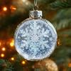 Snow Sphere Hanging Ornament Christmas Snow Scene Angel Ornament Clear Xmas Ball Decoration for Christmas Tree Home Winter Holiday Party