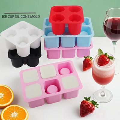 Силиконовая форма для стакана со льдом, Форма для кубиков льда, Цилиндрическая форма для стакана воды, Форма для льда для колы, Форма для льда для виски, Форма для желе