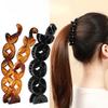 Cute and High-end Twist Clip Hairpin At The Back of The Head Female One-line Grappling Clip Updo