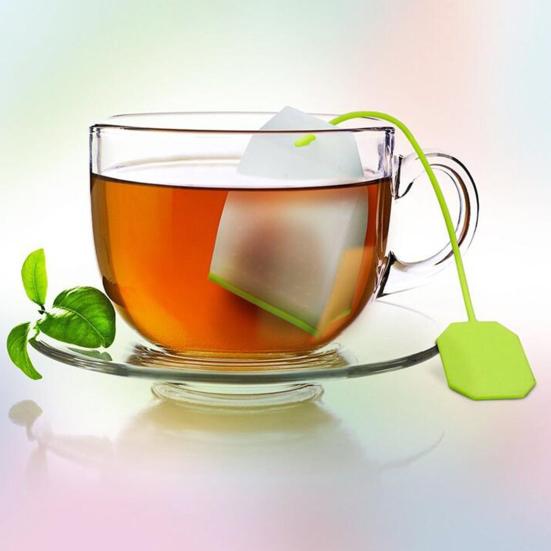 2 Pcs Silicone Tea Strainers Tea Bag Shape Loose Leaf Mesh Tea Infusers for Home Ofiice Kitchen