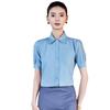 Iron-Free Wrinkle-Resistant Women's Short-Sleeved Shirt - Chic, Professional Spring/Summer 2025 Fashion