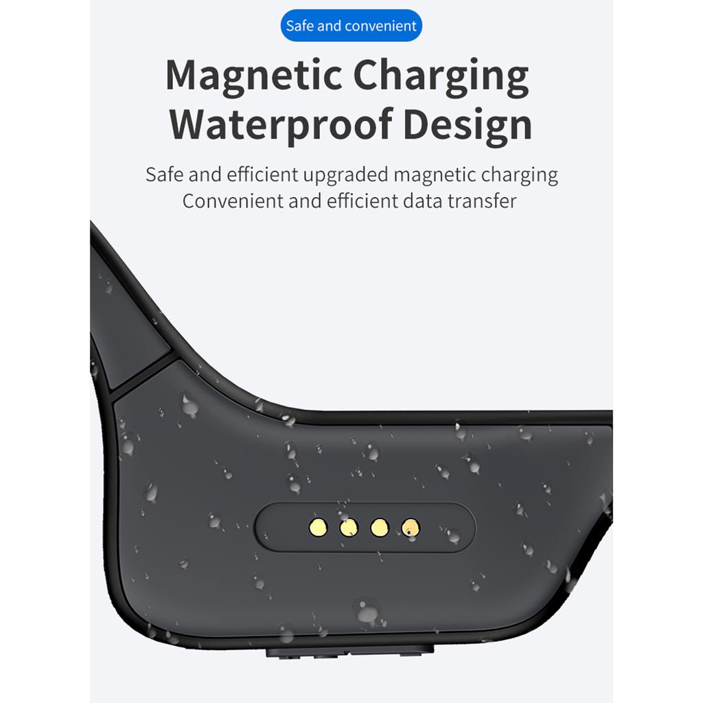 Спортивная гарнитура с открытыми ушами BT 5.0 с костной проводимостью, легкие наушники, устойчивые к поту, для подвешивания на ухо