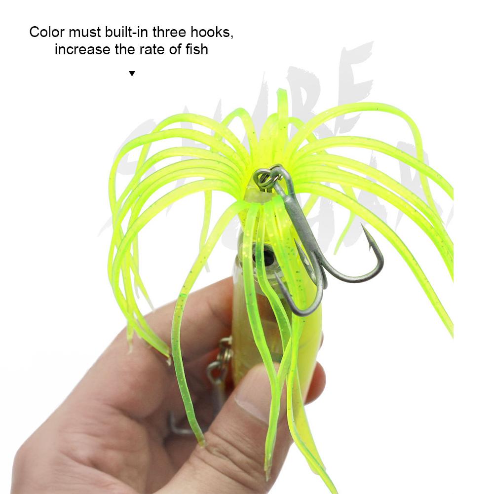 1 шт. 14 см/40 г приманка с усами тройной крючок дизайн морской рыбалки осьминог дальний заброс приманка рыболовные снасти аксессуар