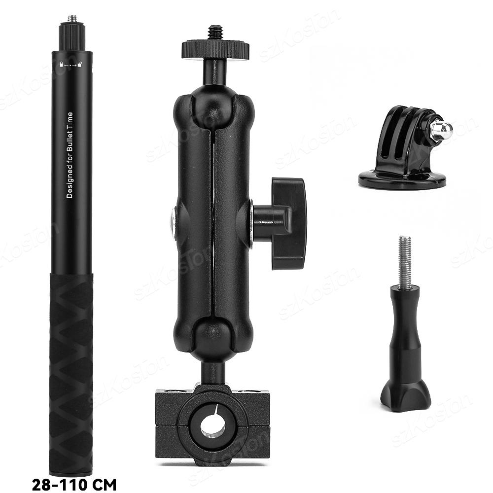 Крепление для камеры на мотоцикл для Insta360 X4, аксессуары, держатель для экшн-камеры, руль для мотоцикла и велосипеда для GoPro 13 12 11 10