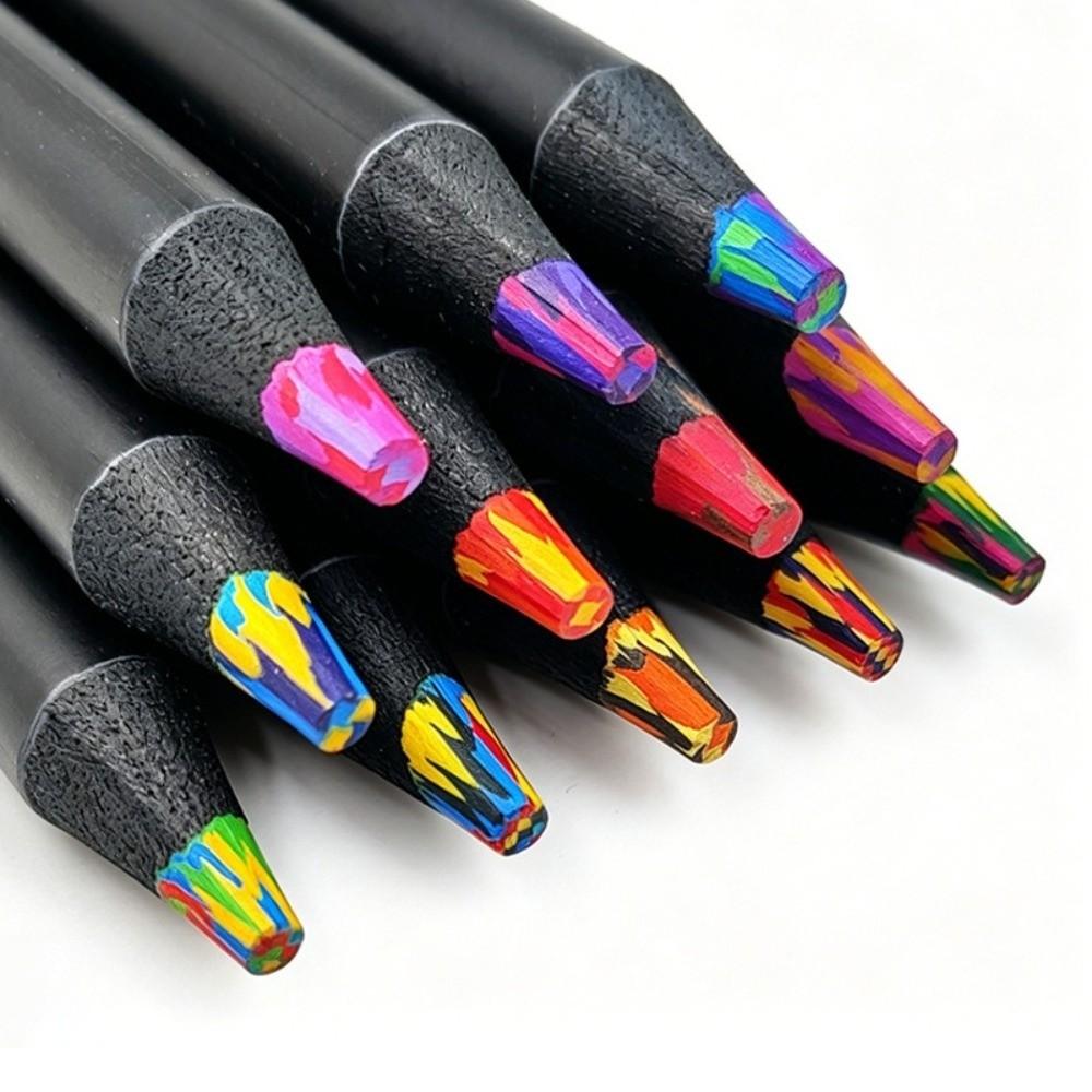 12pcs/Box Multi-color Core Colored Pencils Wooden Sketch Pencils Drawing Pencils Sketching
