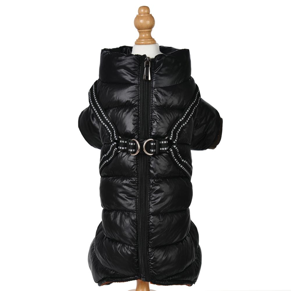 Зимняя куртка для собак, жилет для маленьких собак, одежда со шлейкой, водонепроницаемое пальто для щенков, комбинезон для французского бульдога, чихуахуа, одежда для домашних животных