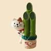 Mini Cat Model Spring Outing Version Birthday Gift Adorable Miniature Zakka Cat Figurine for Collection