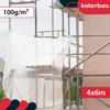 Kotarbau® Tarpaulin Protective Cover Strong Thick Universal Reinforced Reinforced Waterproof Transparent Clear Greenhouse 120 G/M2 4X6 M