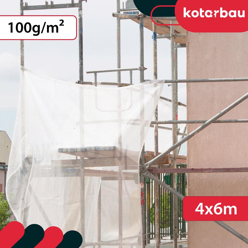 Kotarbau® Tarpaulin Protective Cover Strong Thick Universal Reinforced Reinforced Waterproof Transparent Clear Greenhouse 120 G/M2 4X6 M