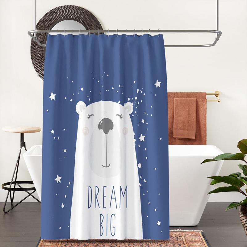 Утолщенная водонепроницаемая занавеска для ванной комнаты, устойчивая к плесени, занавеска для душа, занавеска для душевой перегородки, занавеска для душа, занавеска для ванной комнаты, бесплатная перфорация