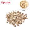 50pcs/bag New Dress Handmade Wooden Buttons Flower Pattern Sewing Scrapbooking