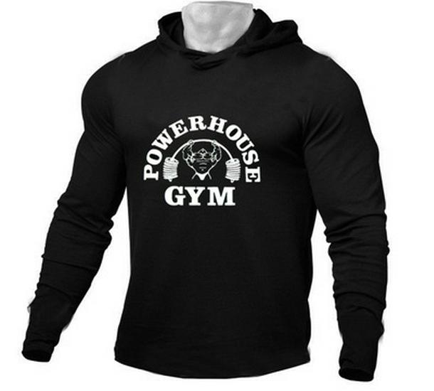 Men's Cross-Border Muscle Fitness Hoodie - Casual Running Cotton Sweatshirt