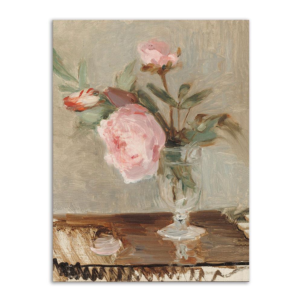 Moody Flower Canvas Painting Vintage Botanical Poster And Print Still Life Dark Flower Wall Art Picture Decoration Room Home Art