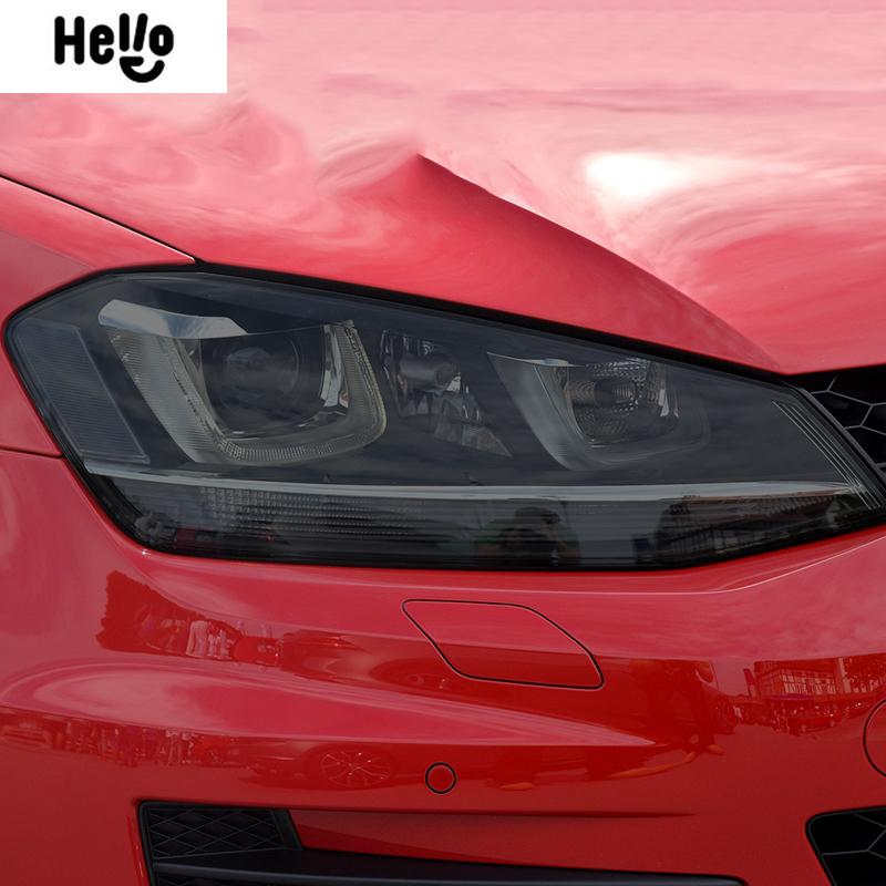 For Volkswagen VW Golf 7 MK7 2012- Accessories Car Headlight Tint Black Protective Film Taillight Transparent TPU Sticker