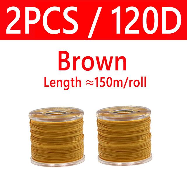 120D 150D 150 м сверхмощный медленный крючок для отсадки, нить для связывания, УФ-светящаяся леска для рыболовной приманки для морской воды, привязка к крючку