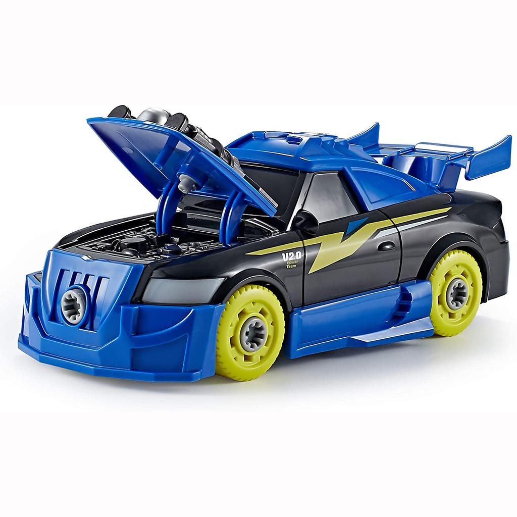 Take Apart Toy Roadster Car 27 Piece Set - DIY Building Car STEM Toddler Toys for Boys and Girls with Working Drill & Real Engine Sounds