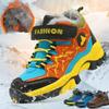 Winter Hiking Shoes Boy Kids Snow Boots Teenagers Children Shoe Walking Climbing Sneakers Leather Waterproof Non-slip Sport Warm