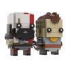 Приключенческий Бог Уореда Кратос и Атрей Brickheadz Фигурки Строительные Блоки Набор Игровые Персонажи Кирпичи Детские Игрушки Подарки
