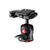 Manfrotto Center Ball Load A00068BMN MH490-BH Head, Weight 190g, Capacity 4kg, 200LT-PL Plate, Aluminum, Lightweight, Compact, Smartphone, Cross,