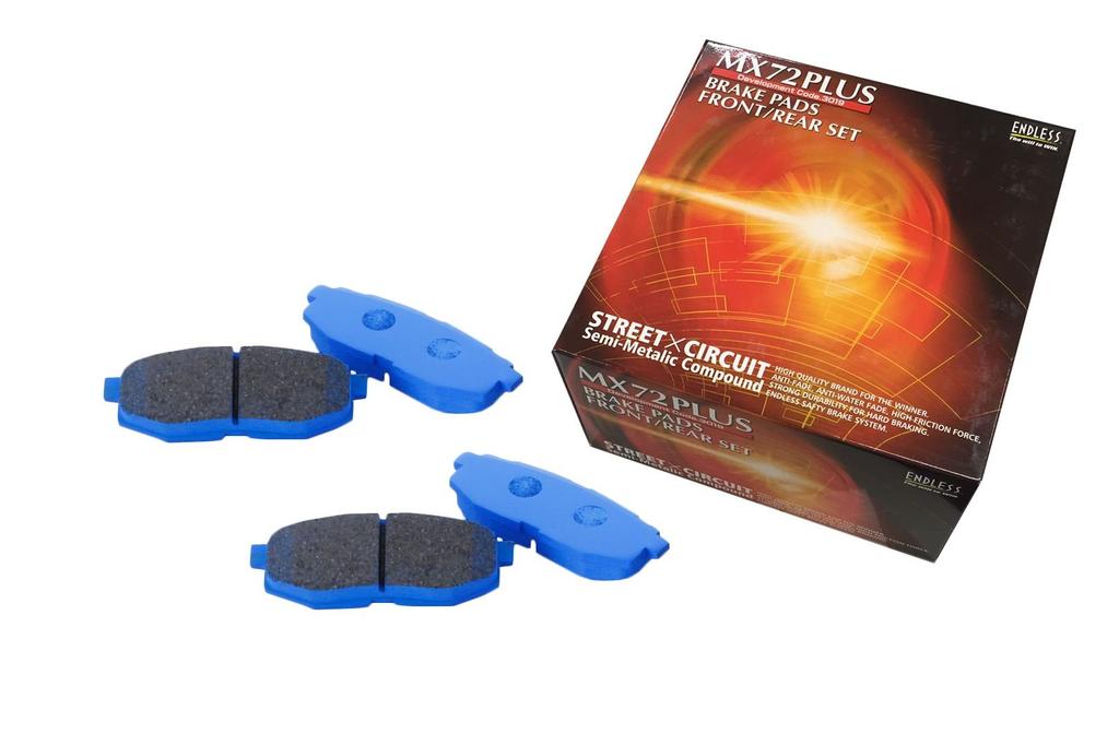 ENDLESS MX72PLUS Brake Pads for Toyota GR86 ZN8 ZN6 and Subaru BRZ ZC6 Performance ZD8 (Full Set) (GT/GT Limited) (Racing) (S/R 17-inch Package)