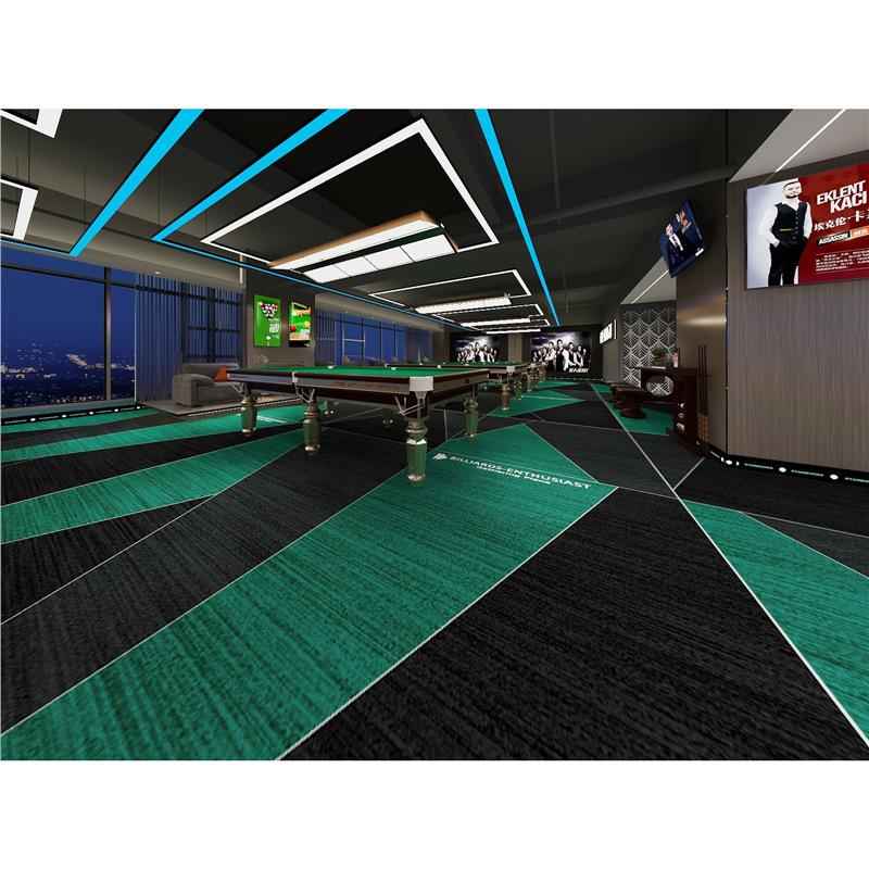 Luxury Fireproof Nylon Billiard Hall Carpet for Hotels - Large Area Print Mat