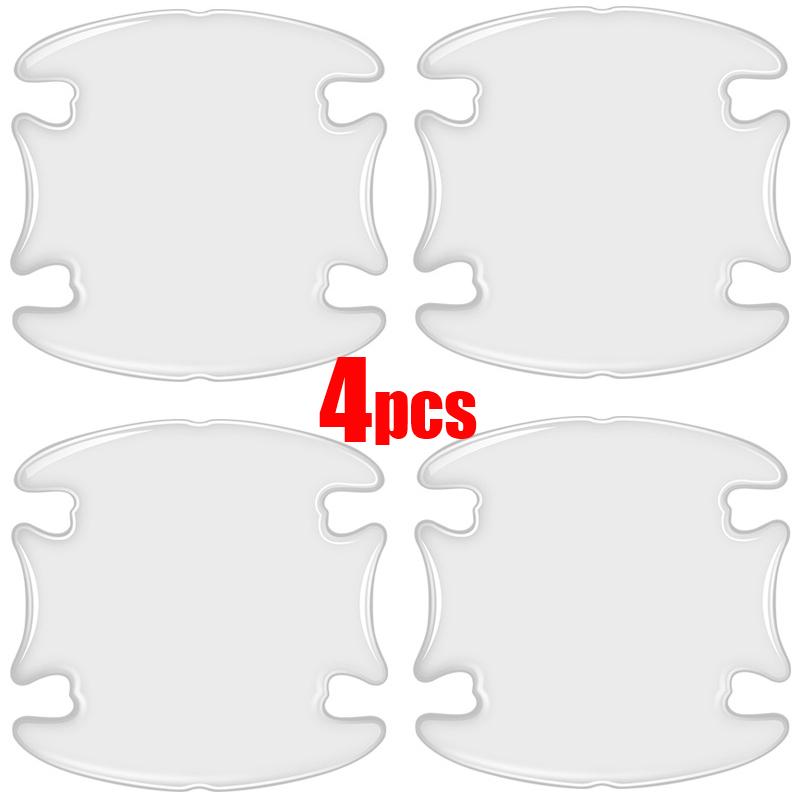 4/8Pcs Car Door Handle Bowl Scratch Protective Stickers Universal Invisible Cars Sticker Handle Anti-collision Protection Strip