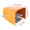 250V 10A Aluminum Alloy Oil Resistant CorrosiOn Resistant Foot Pedal OnOff Switch with Guard