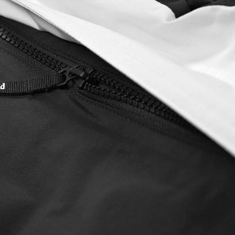 Timberland X Mastermind World Collaboration Spliced Hooded Windbreaker Jacket With Reflective Logo Unisex Jacket Black TB0A2-8YC