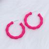 1 пара женских одинарных сережек-кольца, модные милые стильные акриловые круглые серьги ярких цветов, праздничное платье, украшения для ушей, аксессуары на день рождения