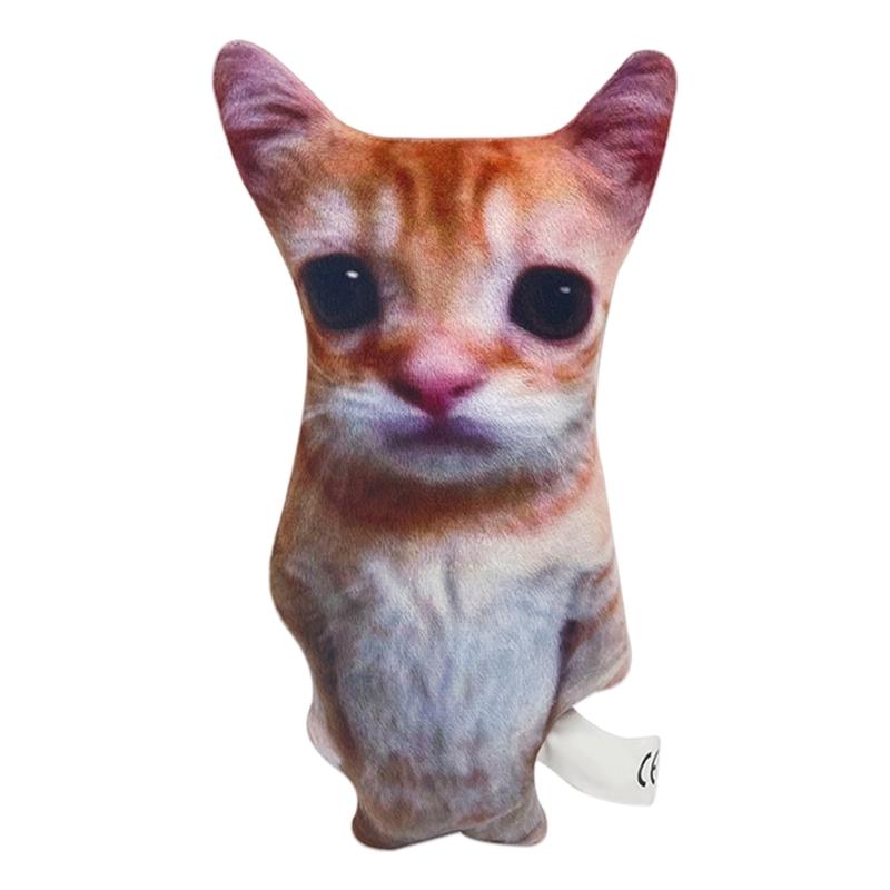 Плюшевая подушка-плед 'Милые животные' El Gato Животные Плюшевые Мягкие Набитые Кошачьи для Объятий Игр Используется для Домашнего Декора