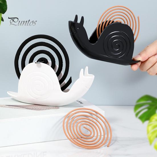 Держатель для благовоний с репеллентом от улиток, прочная спиральная курильница для благовоний, переносная настольная подставка для улавливания золы, украшение для лотка