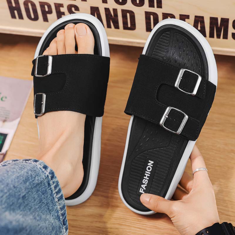 Summer Men's Beach Slippers Non-Slip Casual Slippers For Indoor Outdoor Men Water Shoes Sandals