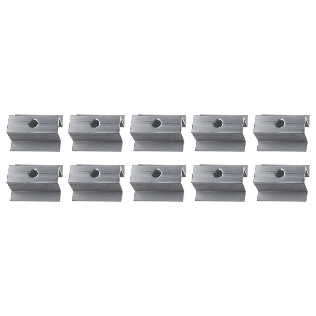 Солнечный средний зажим 10 шт. Аксессуары для соединения солнечной панели