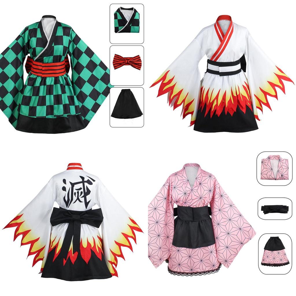 Клинок, рассекающий демонов Камадо Тандзиро Агацума Зеницу Косплей Платье горничной – Дышащее Изысканное