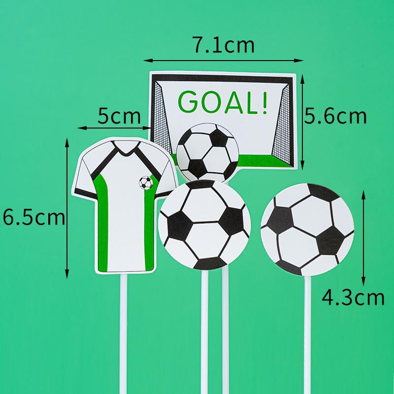 Football Team Cake Decoration: Birthday Dessert Table Décor