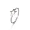 Stainless Steel Star Rings for Women Aesthetic Party Jewelry Gift for Friend