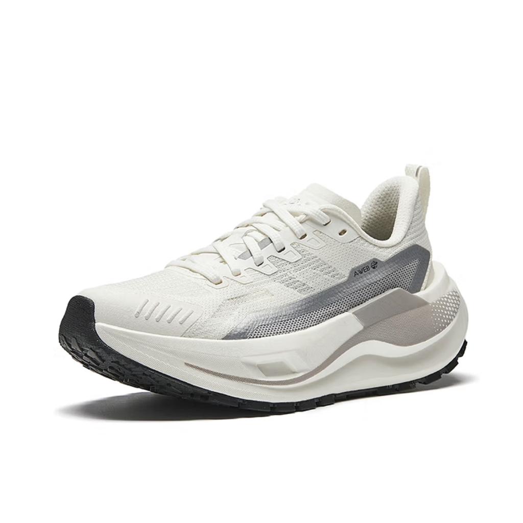 Anta Kunlun Comfortable Fashion Versatile Shock Absorbing Durable Rebound Low Top Trail Running Shoes Women Sneaker Ivory 122525590-1