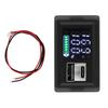 DC 9-24V Двойное USB Зарядное устройство для аккумулятора Индикатор уровня Тестер емкости литиевой батареи Светодиодный дисплей Тестер Вольтметр Детектор