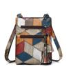 Female Mini Crossbody Bag Small Women Messenger Bags PU Leather Shoulder Bag Handbag Vintage Plaid Pattern Bag
