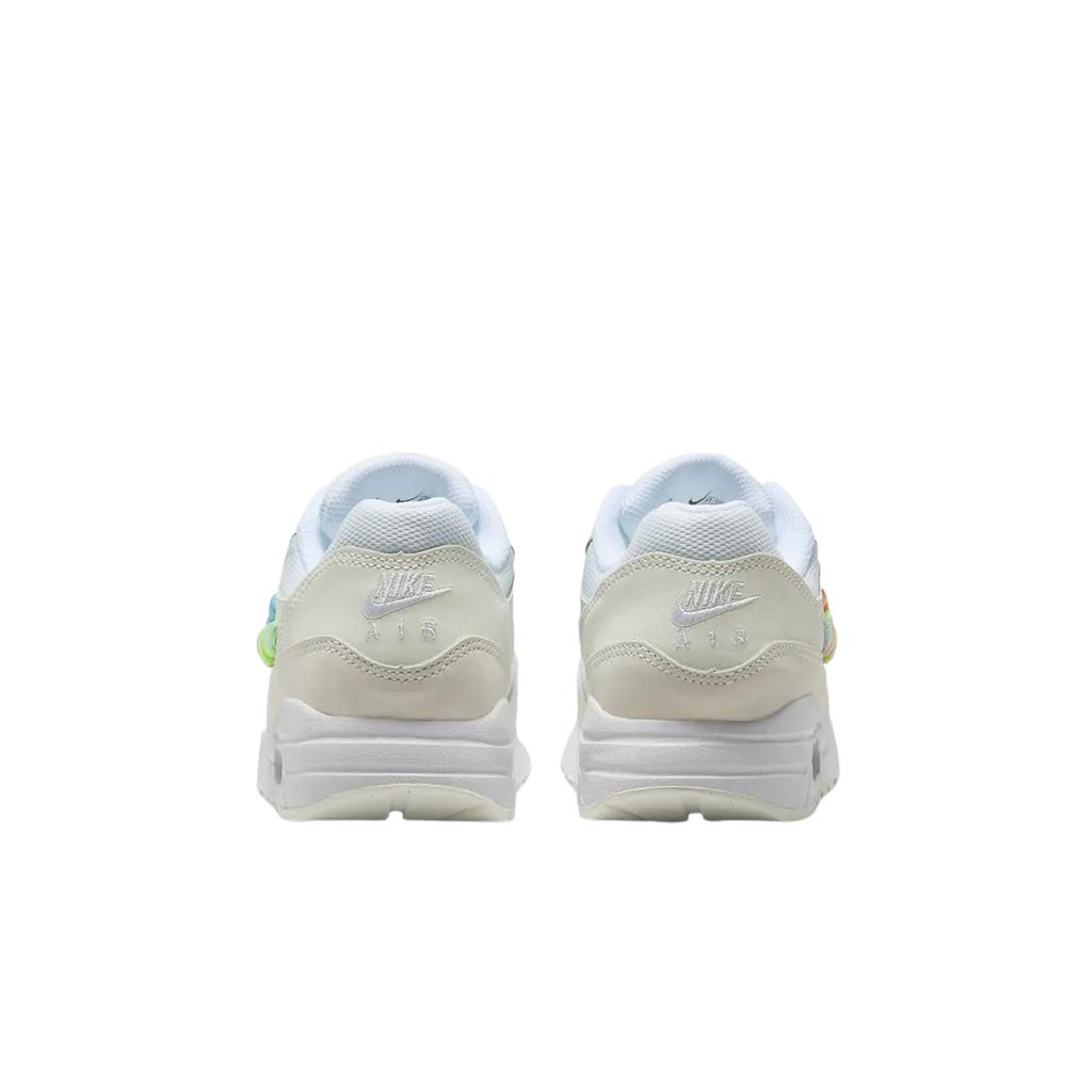 Nike Кроссовки Air Max 1 SE GS Rainbow Lace Swoosh Kids кремово-белые Summit-White FN4782-100