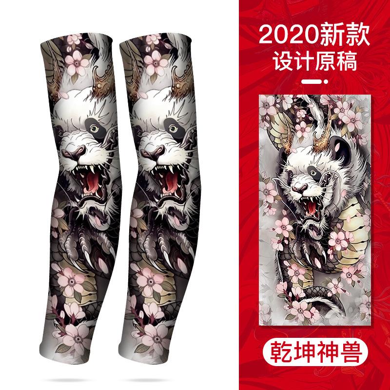 Летние тату-рукава из ледяного шелка, спортивные для гольфа, солнцезащитные для велоспорта, мужские, крутые, персонализированные для вождения, женские, для рыбалки, эластичные согревающие руки