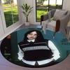 Billie Eilish Custom Name Round Area Rug,Carpet Rug for Living Room Bedroom Sofa Playroom Decor,Non-slip Floor Mat