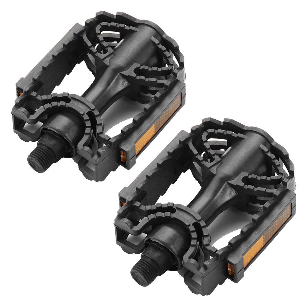 1 Pair Cycling BMX Reflective 14mm/12mm Flats Bicycle Pedals Mountain Bike Pedal Platform Pedal