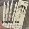 Минималистичная Гелевая Ручка Camellia Love, Быстросохнущая, 0,5 мм, Черная, для Студентов и Экзаменов