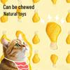 Catnip Loofah Chew Stick: Odor-Free Teeth Cleaning & Self-Entertainment Toy for Kittens