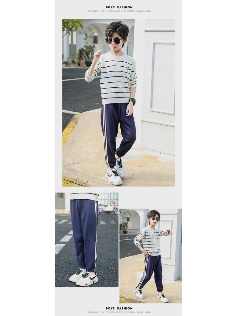 Children's Velvet Lined Casual Pants - Solid Color, Thickened Sports Trousers for Boys and Girls, Fall/Winter Wear