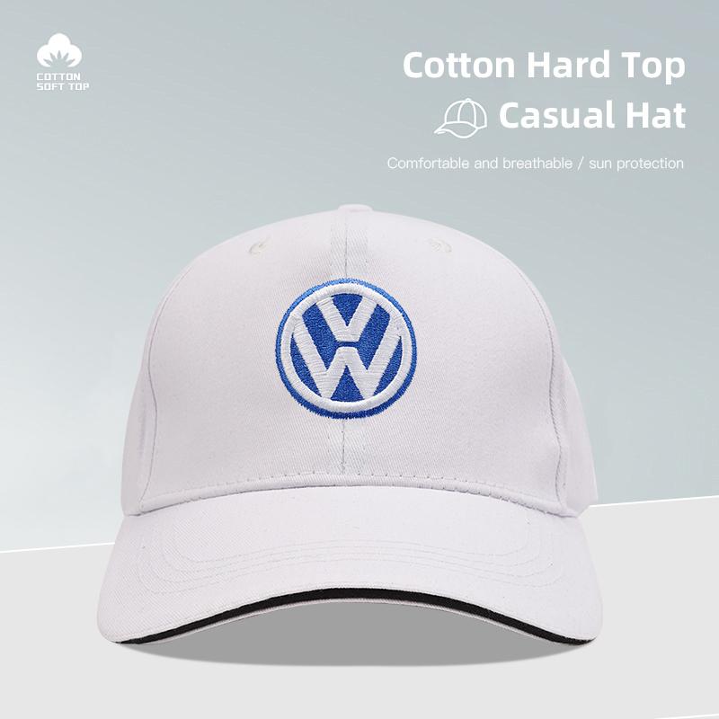 Valve Stems Caps Car Logo Embroidery Snapback Baseball Cap For VW Volkswagen Passat Golf 4 5 6 7 8 GTI Polo Tiguan Jetta Adjusta zd4