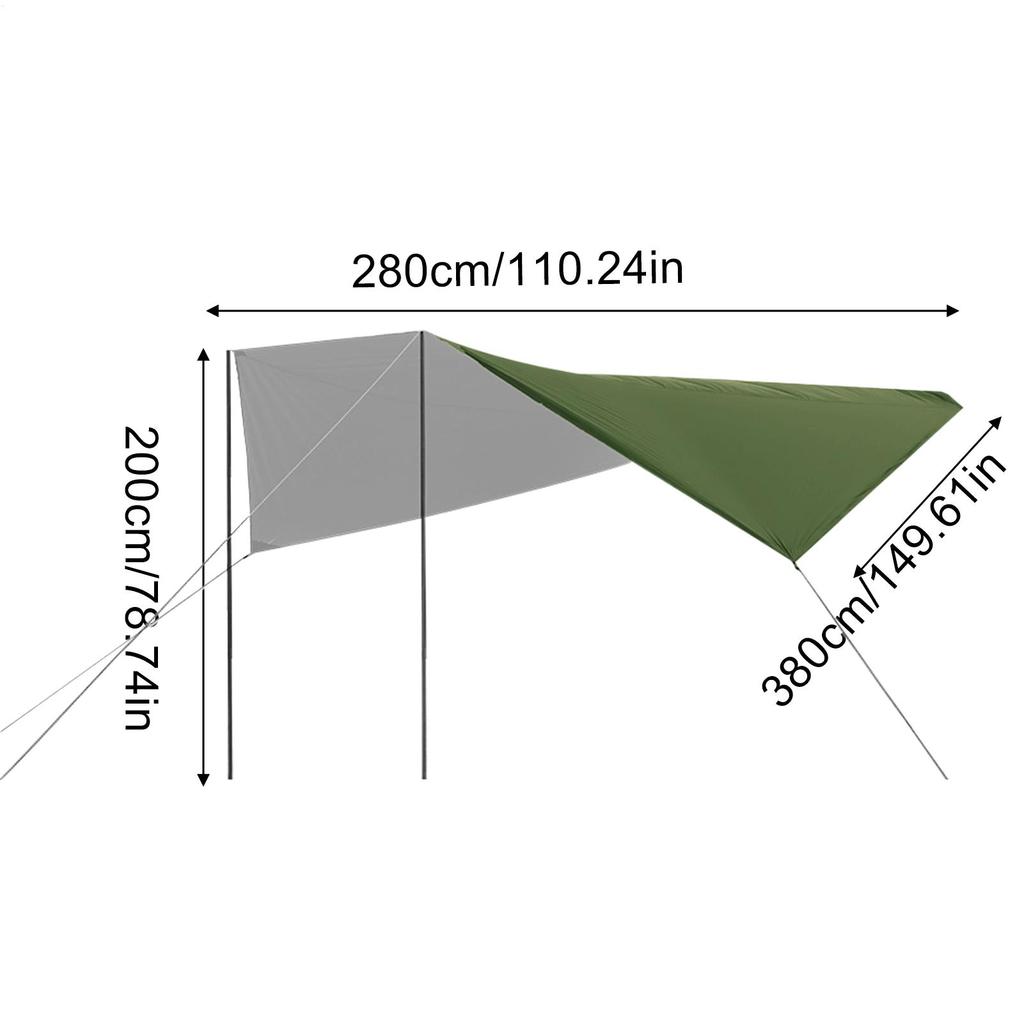 Автомобильный тент Водонепроницаемая задняя палатка для автомобиля Солнцезащитный навес Брезентовая палатка для уличного оборудования Фургон Седаны Автобусы Автомобильный грузовик